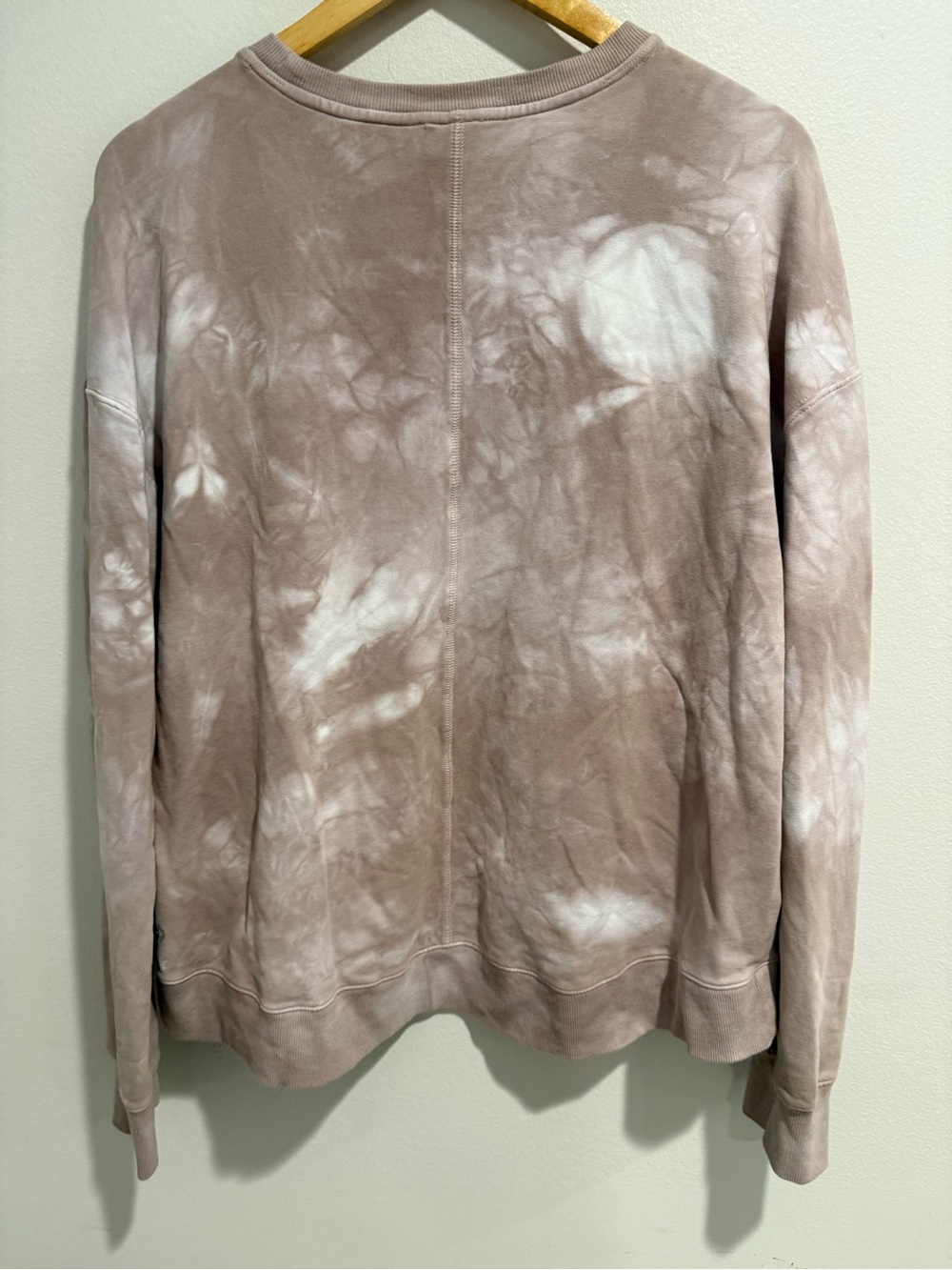 All in Motion XL Tie Dye Pullover Sweatshirt Tan Mauve Oversized Athleisure - Picture 7 of 7